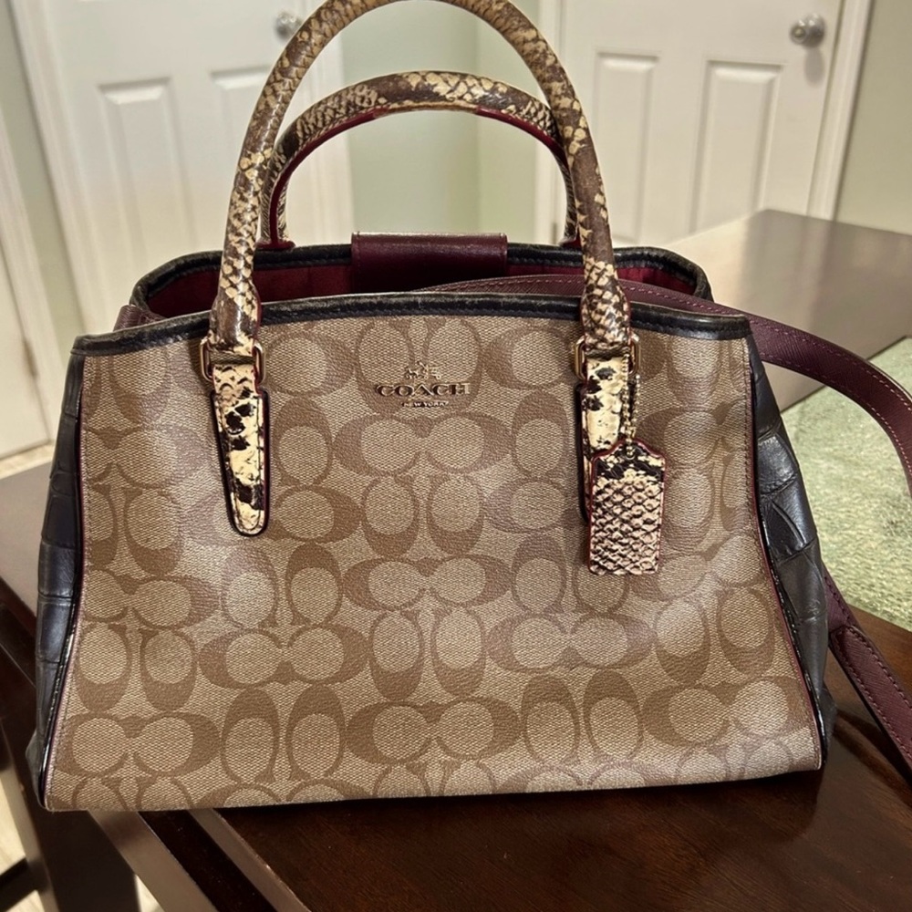 COACH STYLE # F38380 SMALL MARGOT CARRYALL W HANDLES AND CROSSBODY STRAP